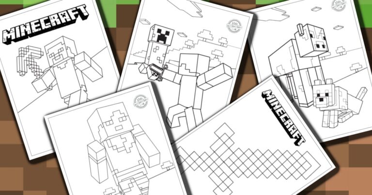 Minecraft Coloring Pages Kids Activities Blog FB