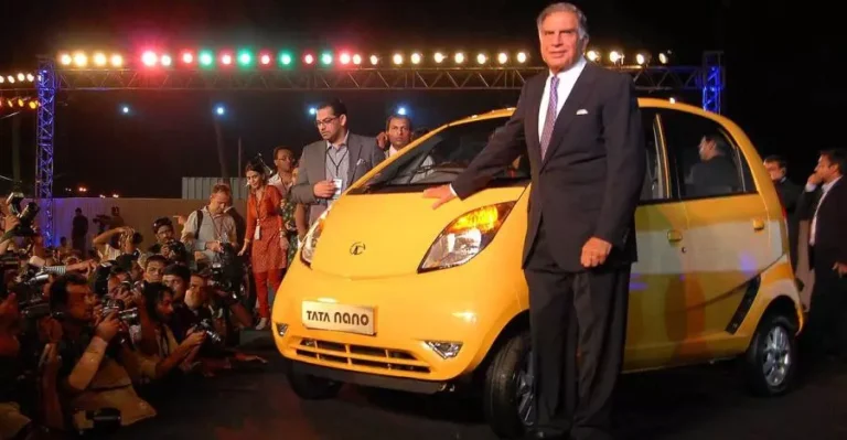 Ratan Tata with the Tata Nano.jpg