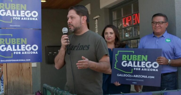 cbsn fusion gallego lake target undecided voters in final days of arizona senate race thumbnail