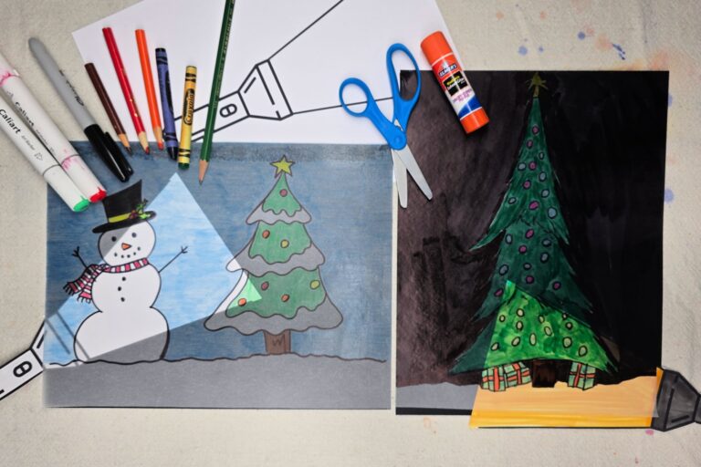 flashlight winter scene complete horiz kids activities blog